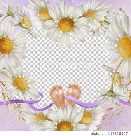 frame, foot, watercolor 118818147