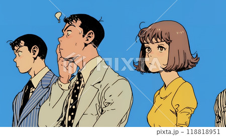 苦悩しているビジネスパーソン