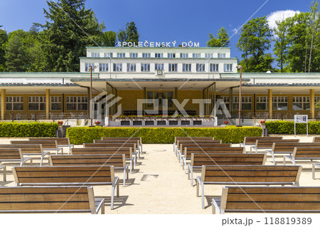 Luhacovice, picturesque spa town in Southern Moravia, Czech Republic 118819389
