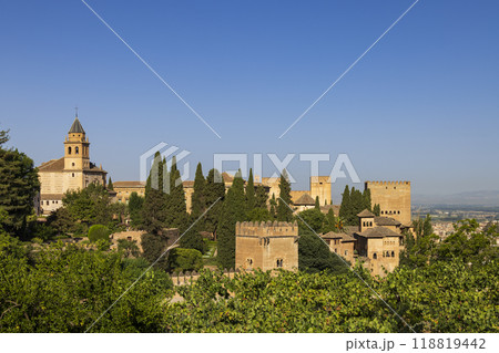 Alhambra, Generalife and Albayzin, UNESCO site, Granada, Andalusia, Spain 118819442