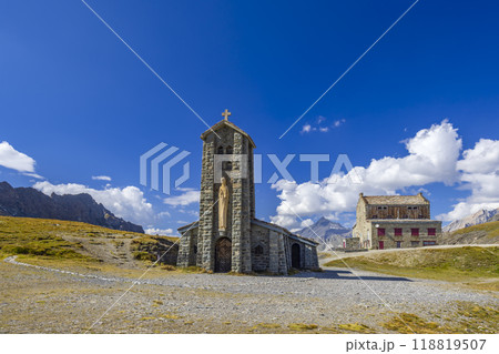 Chapelle Notre-Dame de l'Iseran or Notre-Dame-de-Toute-Prudence, Col de l'Iseran, Savoy, France Chapelle Notre-Dame de l'Iseran or Notre-Dame-de-Toute-Prudence, Col de l'Iseran, Savoy, France 118819507