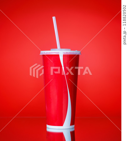 A takeaway paper cup filled with cola 118820502