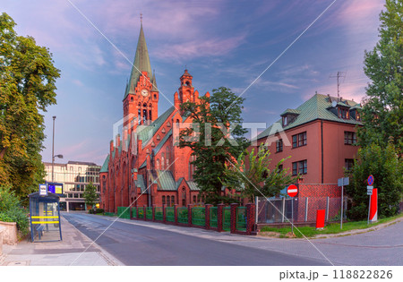 St. Andrew Bobola Church at Sunrise, Bydgoszcz, Poland 118822826