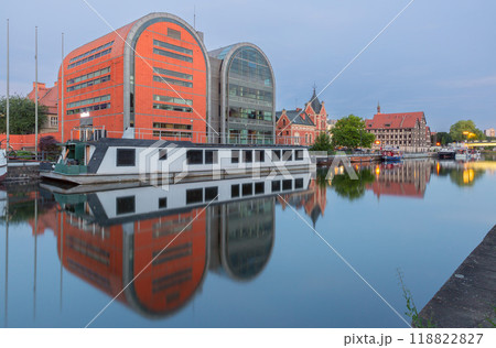 Bydgoszcz Waterfront with Modern and Historic Buildings, Poland 118822827