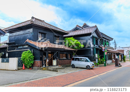 福島県 会津若松市 野口英世青春通りの街並み 福島県 会津若松市 野口英世青春通りの街並み 118823173