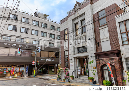 福島県 会津若松市 七日町通りの街並み 福島県 会津若松市 七日町通りの街並み 118823181