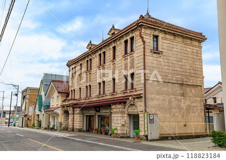 福島県　会津若松市　七日町通りの街並み 118823184