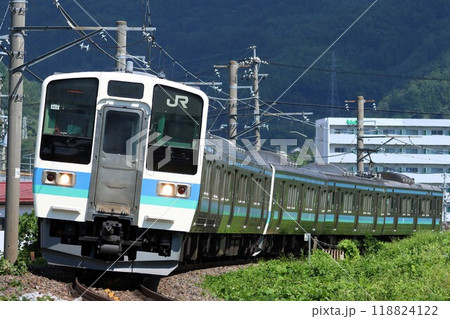 【JR東日本】211系（中央本線：下諏訪〜岡谷） 118824122