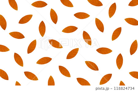 茶色の葉っぱのパターン 118824734