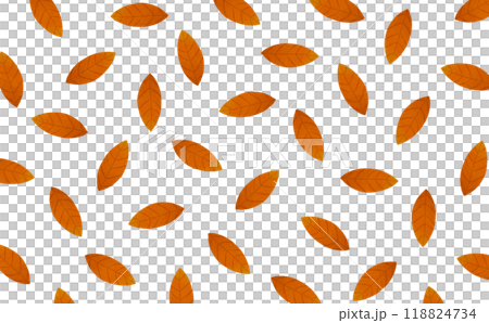 茶色の葉っぱのパターン 118824734