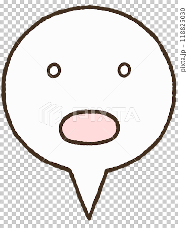 Simple speech bubble icon 118825030