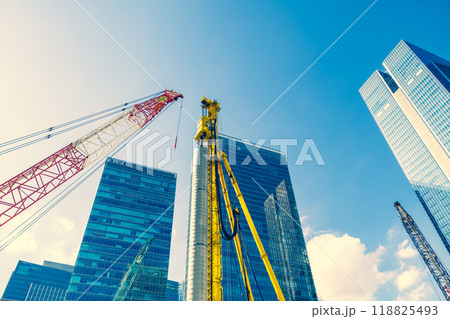 東京再開発 高層ビル群と工事中の八重洲周辺 2024.09 a-3 暖色 東京再開発 高層ビル群と工事中の八重洲周辺 2024.09 a-3 暖色 118825493