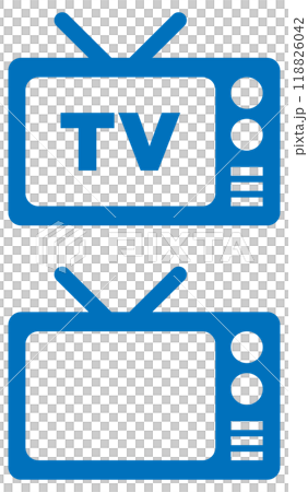 TV icon blue 118826042