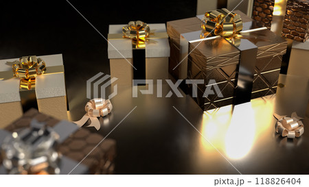 The Gift box for celebration  or holiday concept 3d rendering. 118826404