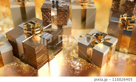 The Gift box for celebration  or holiday concept 3d rendering. 118826405
