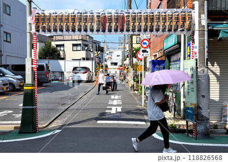 旗の台三軒通りの祭り提灯 118826568