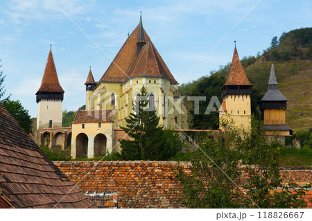 Church Fortification in Biertan is architecture landmark Church Fortification in Biertan is architecture landmark 118826667