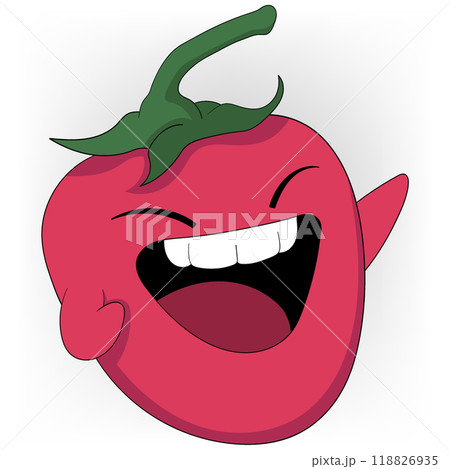 red chili is laughing out loud 118826935