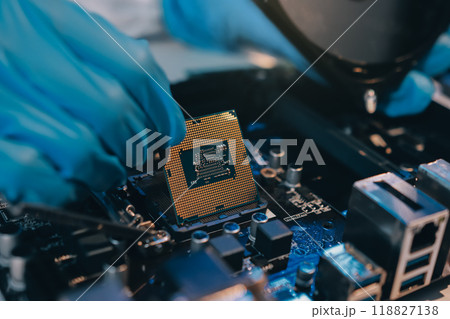 Electronics technician, electronic engineering electronic repair, electronics measuring and testing, repair and maintenance concepts. Electronics technician, electronic engineering electronic repair, electronics measuring and testing, repair and maintenance concepts. 118827138
