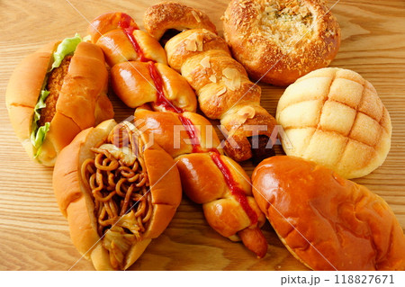 いろいろなパン 菓子パン 調理パン いろいろなパン 菓子パン 調理パン 118827671