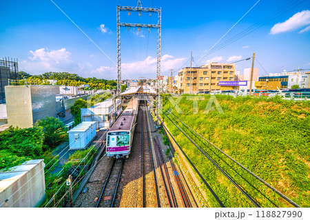 日本の横浜都市景観 9月・あざみ野駅などを望む=6日 日本の横浜都市景観 9月・あざみ野駅などを望む=6日 118827990