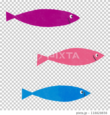 Three colorful fish 118828656