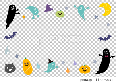 Halloween frame illustration 118829031