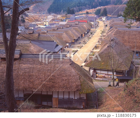 大内宿「国指定重要伝統的建造物群保存地区」/会津の旧宿場町 福島県南会津郡下郷町 118830175