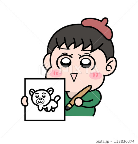 漫画家を夢見る男の子 118830374