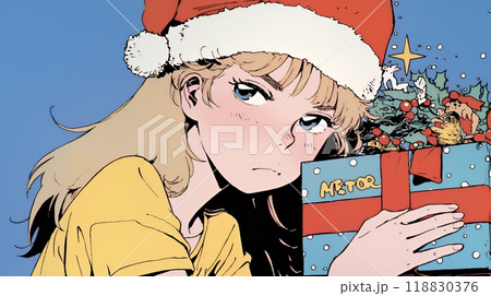 クリスマスプレゼントと少女：このプレゼントは私のものよ！_
