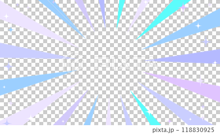 彩色集中線背景資料插圖閃光徑向閃光藍色 118830925