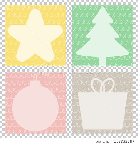 Stylish Christmas frame set 118832597