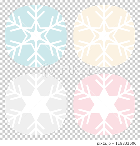 Cute snowflake decoration set 118832600