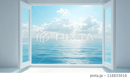 美しい海景の見えるバルコニー 美しい海景の見えるバルコニー 118833018