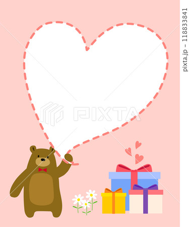 bear pink letter bear pink letter 118833841