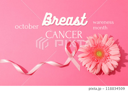 A beautiful thematic card for breast cancer month A beautiful thematic card for breast cancer month 118834509