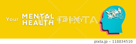 World Mental Health Day, created using Generative AI technology. 118834510