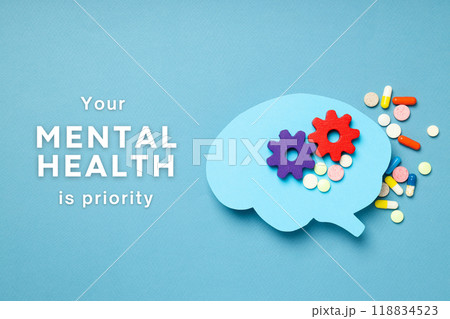 World Mental Health Day, created using Generative AI technology. World Mental Health Day, created using Generative AI technology. 118834523