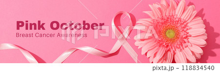 A beautiful thematic card for breast cancer month A beautiful thematic card for breast cancer month 118834540