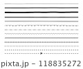 手書きのいろいろなタイトル線セット 118835272