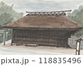 田舎で見かけた茅葺屋根 118835496