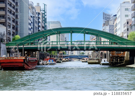 川に架かる橋、神田川、柳橋、浅草橋 川に架かる橋、神田川、柳橋、浅草橋 118835657