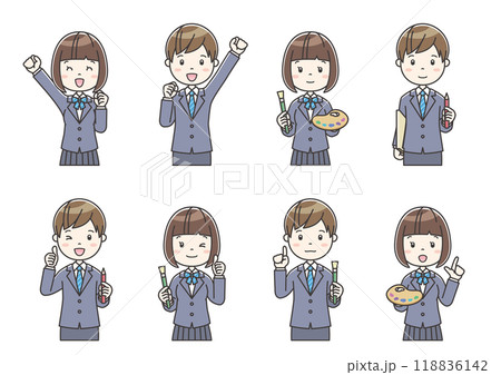 部活動イラスト08　Clip art of Club Activity Illustration 118836142
