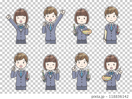 部活動イラスト08　Clip art of Club Activity Illustration 118836142