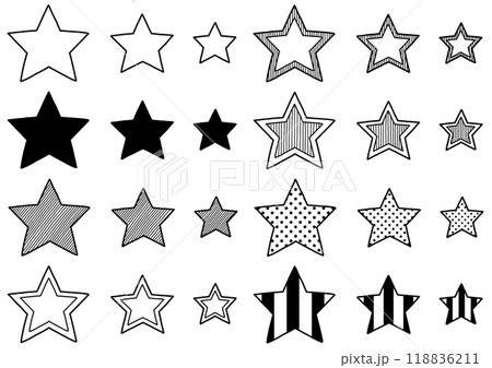 星のイラストセット 118836211