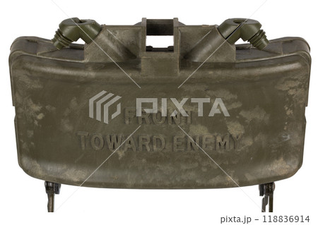 M18 Claymore mine is a directional anti-personnel mine developed for the United States Armed Forces. M18 Claymore mine is a directional anti-personnel mine developed for the United States Armed Forces. 118836914