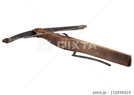 vintage medieval crossbow 118836924