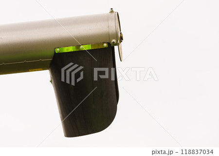 Metal gutter, ventilator, car exhaust 118837034