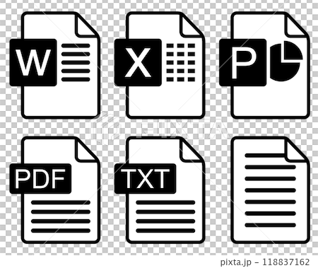 Icon set of several files 118837162