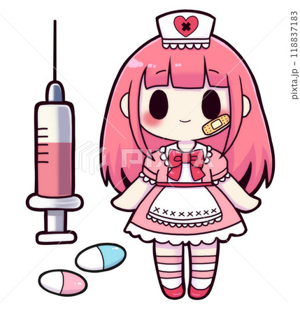 医療系ロリィタ・注射器のイラスト素材 [118837183] - PIXTA